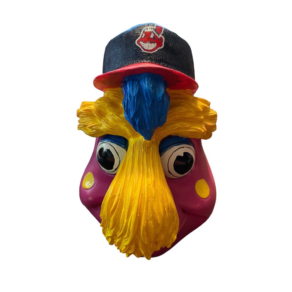 Cleveland Indians Mascot SLIDER SGA resin coin head bank RARE!